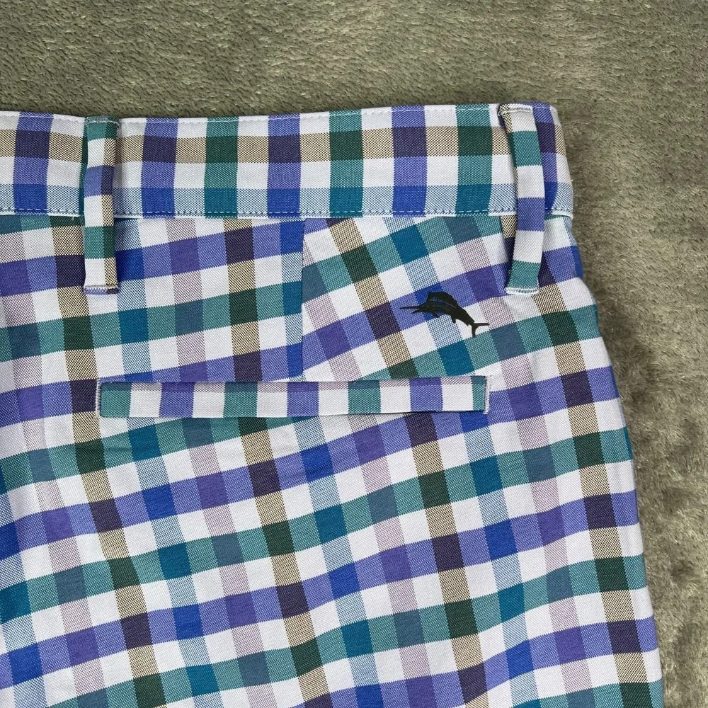 Tommy Bahama Island Zone Shorts Men 30 Multicolor Beach Driver Check Performance